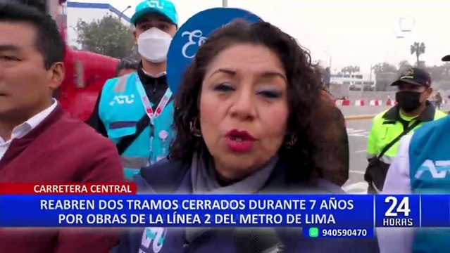Carretera Central: reabren dos tramos cerrados durante 7 años por obras de la Línea 2 del Metro de Lima