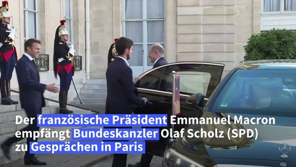 Scholz zu Treffen mit Macron in Paris