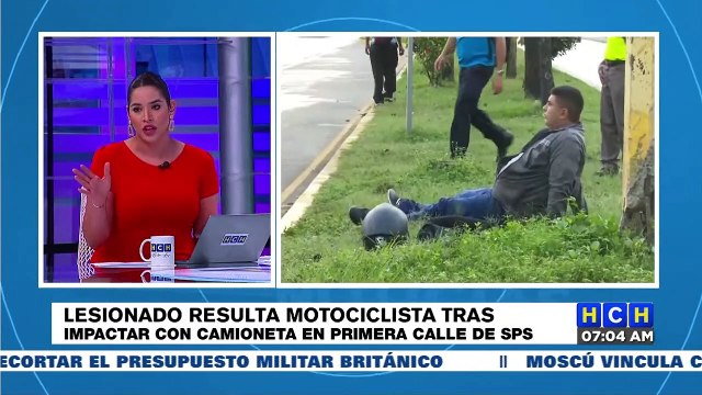 ¡Lesionado motociclista tras impactar con camioneta en SPS!