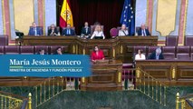 María Jesús Montero en el Pleno del Congreso reconoce que llegarán 