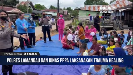 Pulihkan Psikologis Anak Terdampak Banjir, Polres Lamandau Dan Dinas PPPA Laksanakan Trauma Healing