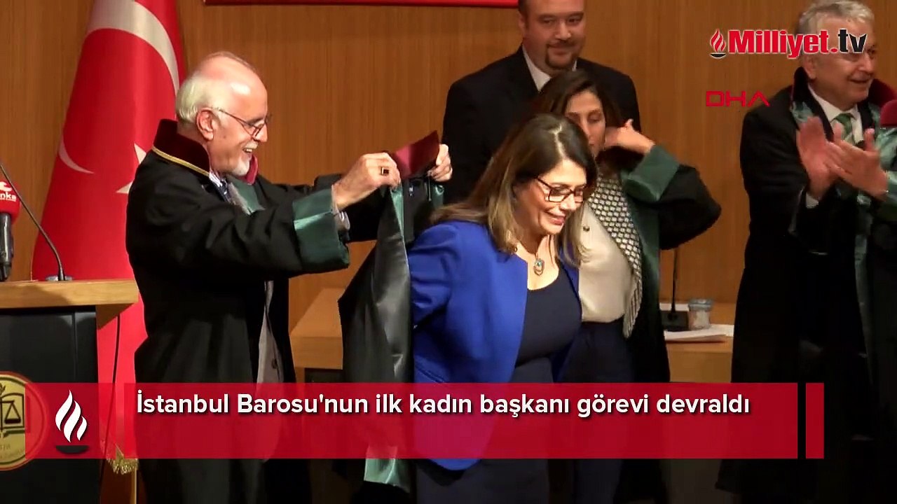 İstanbul Barosu'nun ilk kadın başkanı görevi devraldı