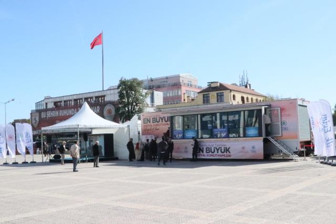 "İlk Evim, İlk İş Yerim" ile "İlk Evim Arsa" projelerinin tanıtım tırı Samsun'a geldi