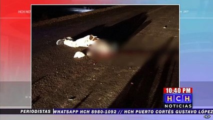 Carro atropella y mata a una persona en carretera que conduce de San Lorenzo a Coyolito