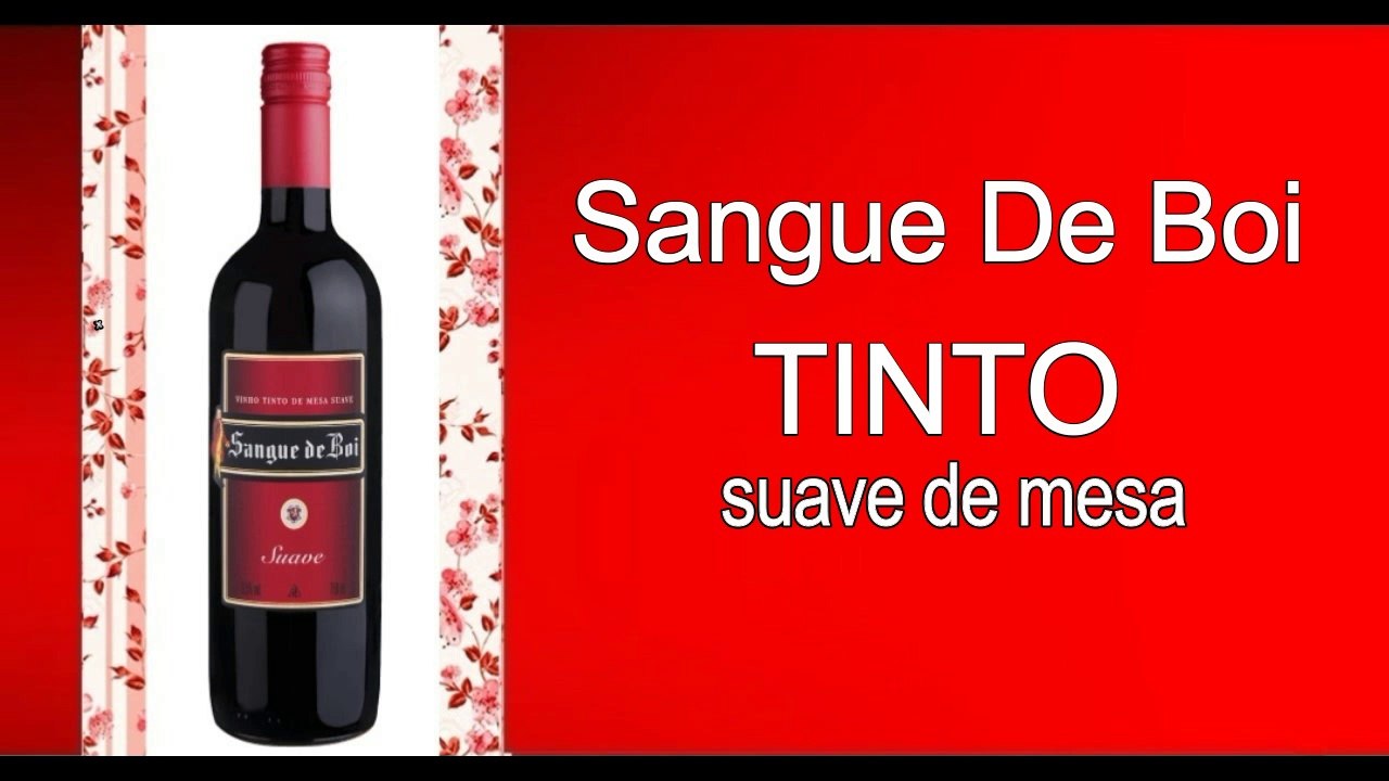 Vinho Sangue de Boi Tinto Suave De Mesa