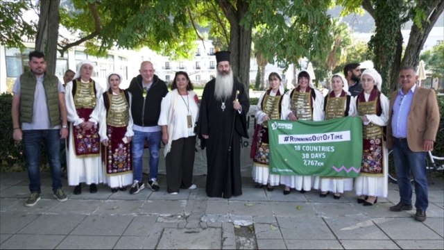 Η σκυταλοδρομία «Running Out of Time» πέρασε από το δήμο Καμένων Βούρλων
