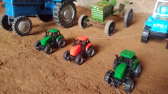 Mini tractor stand | ford tractor trolley video | Ahil with kids