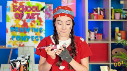 DESAFÍO DE MEGARRICA vs POBRE || ¡Dispositivos vs trucos! Mejor dibujo se lleva el premio de 123 GO!