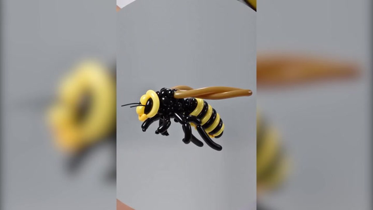 Artist takes balloon art to next level by creating intricate animal sculptures