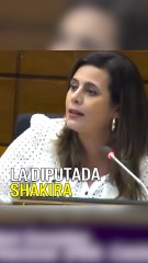 Una diputada paraguaya cantó Te Felicito de Shakira