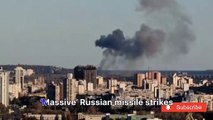 ‘Massive’ Russian missile strikes hit power and water supply across Ukraine -