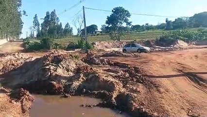 Motoristas e empresários questionam demora obra da Sanepar em Umuarama