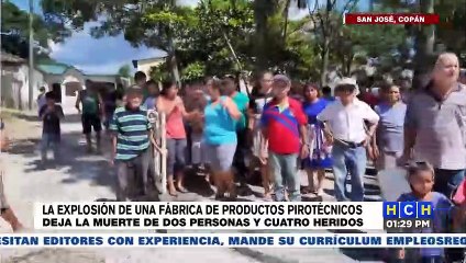 ¡NUEVA TRAGEDIA POR PÓLVORA! Dos muertos y cuatro heridos, deja explosión de cohetería en Copán