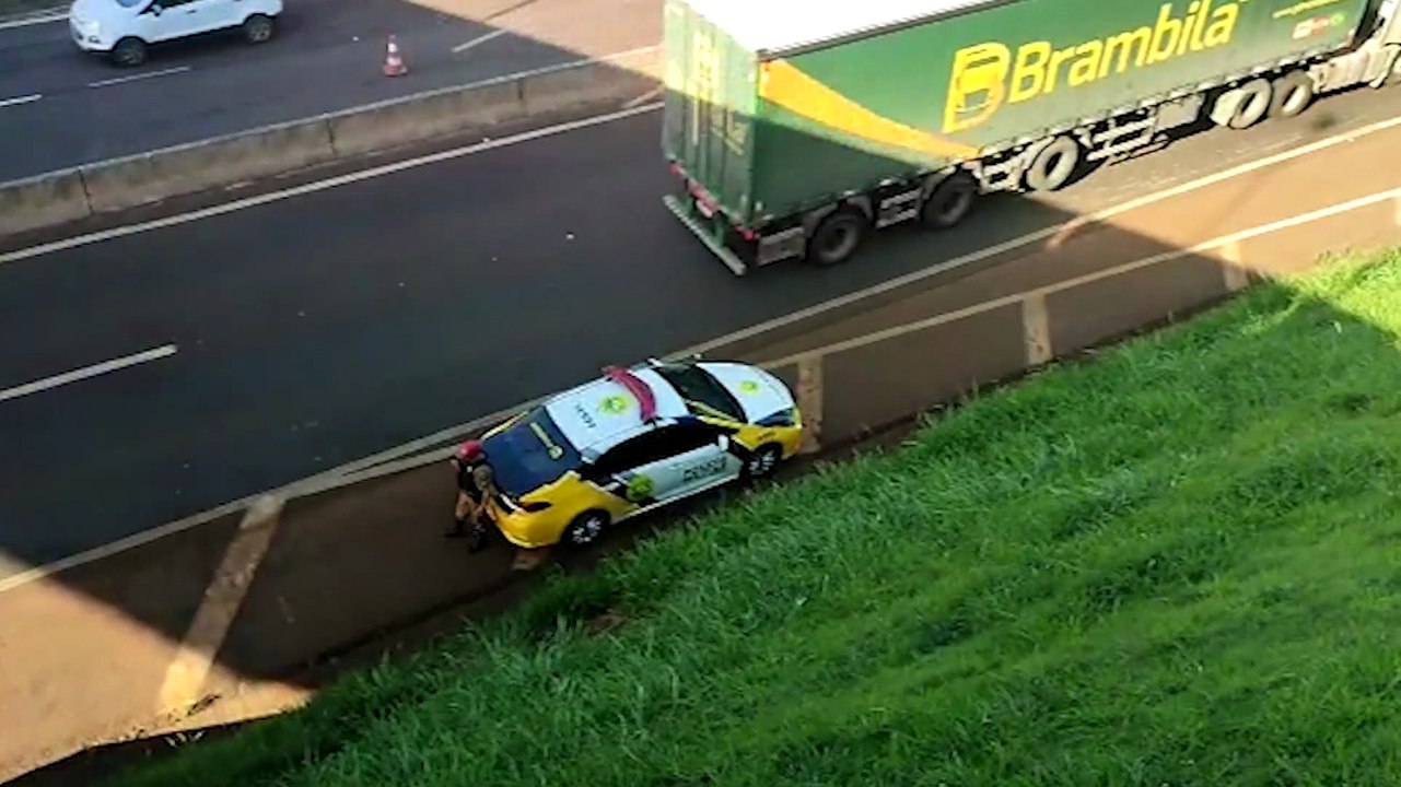 Polícia Rodoviária flagra condutores em alta velocidade com radar móvel na PRc-467