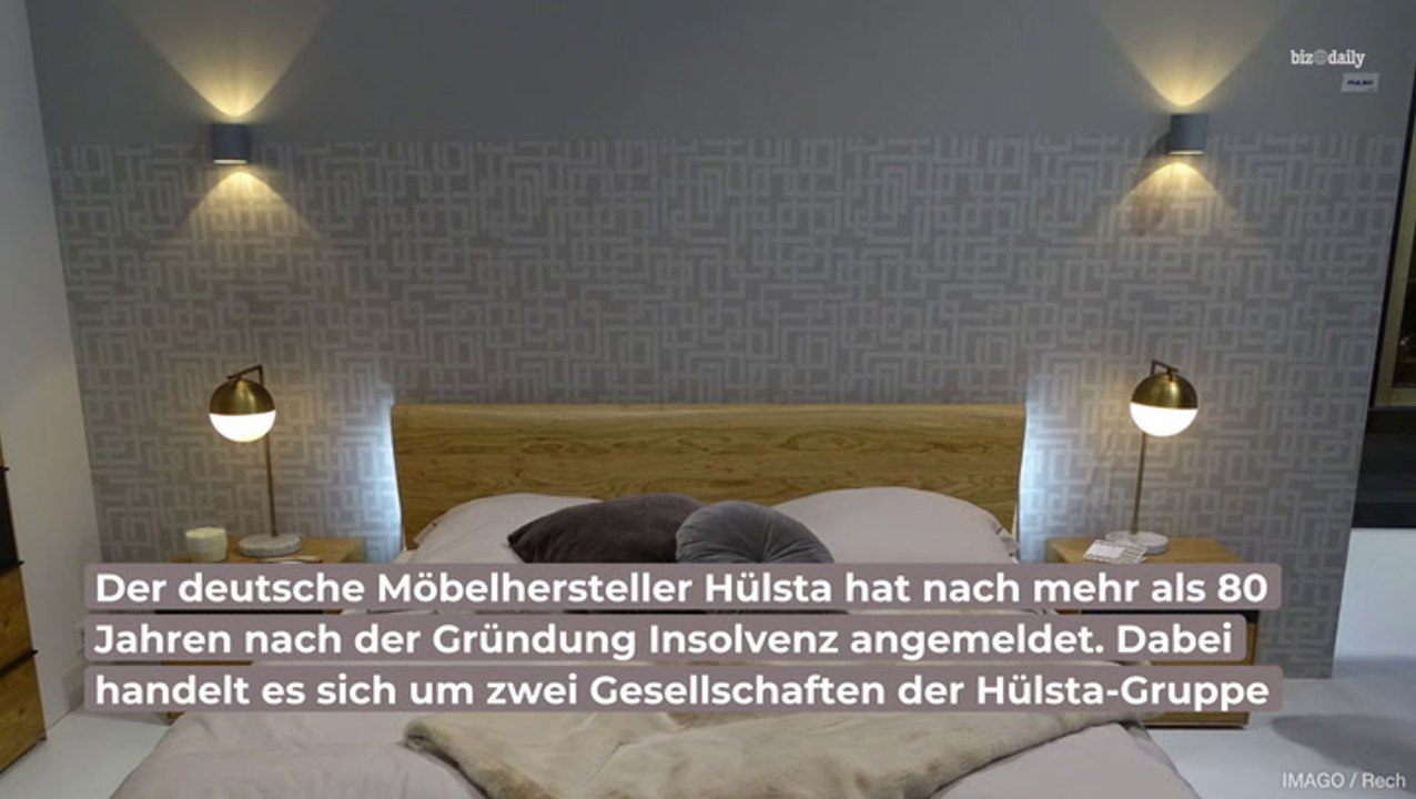 Insolvenz: Deutscher Möbelhersteller Hülsta meldet Pleite an