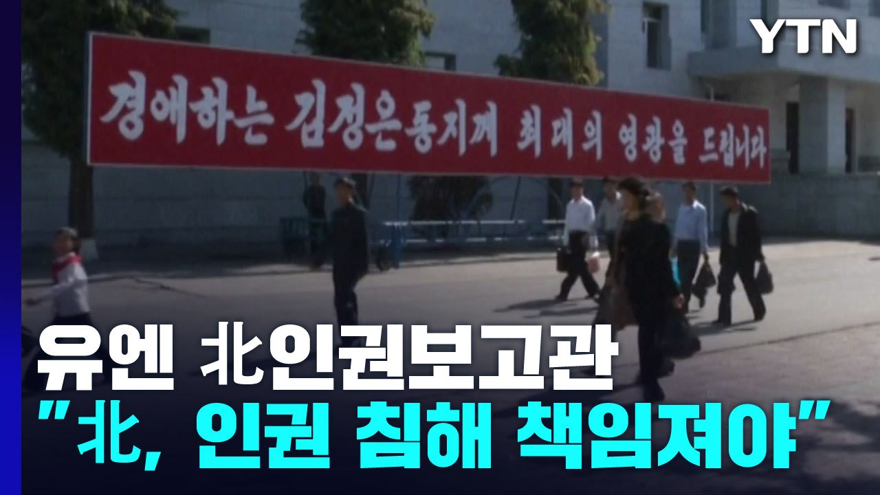 유엔 北인권보고관 "北, 인권침해 책임져야...형사기소 지지" / YTN
