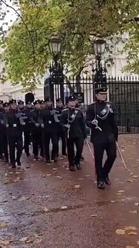 Changing of the Gurkha Guards Clarence house buckingham palace..