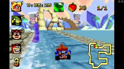 Crash Nitro Kart (GBA) - Nitro Cup Gameplay
