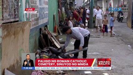 Paligid ng Roman Catholic Cemetery, sinuyod ng MMDA | UB