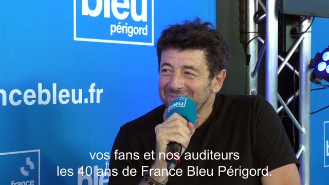 Patrick Bruel, très heureux d'être en concert à Sarlat