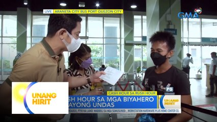 Cash hour sa rush hour sa mga luluwas sa Undas | Unang Hirit