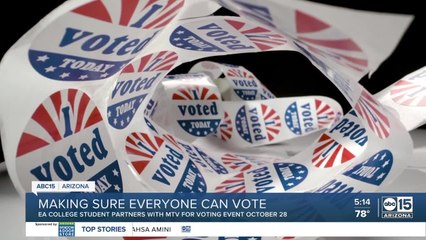 EA College student partners with MTV for voting event