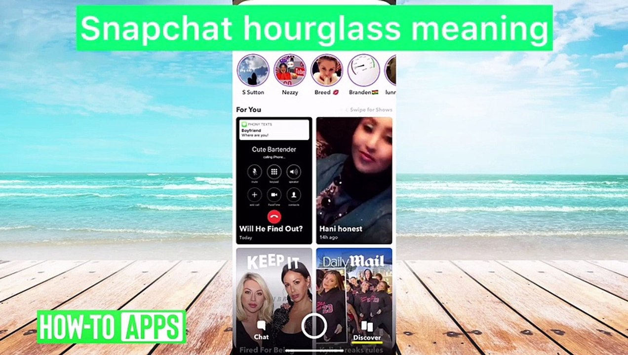 Snapchat Hourglass Meaning