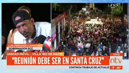 Download Video: El gobernador de Santa Cruz Luis Fernando Camacho afirma que no asistirá a la Reunión en Cochabamba