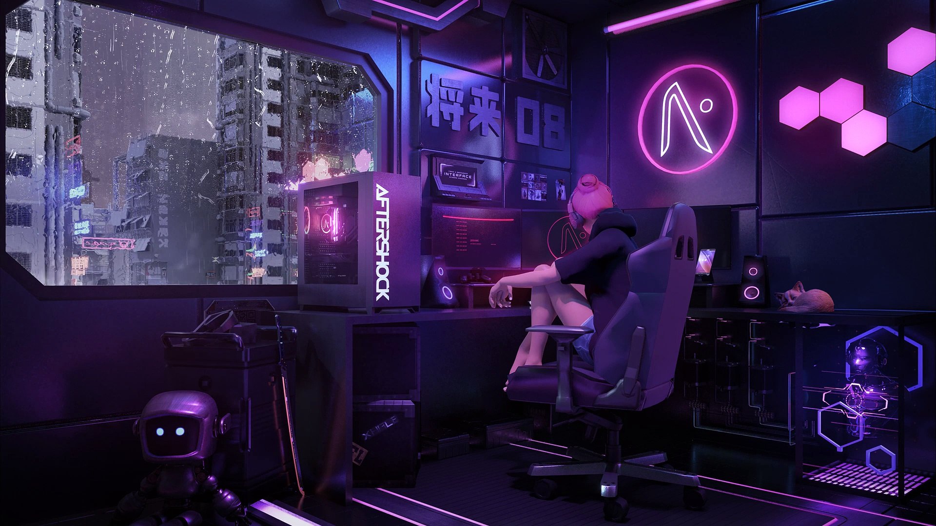 Futuristic Game Room