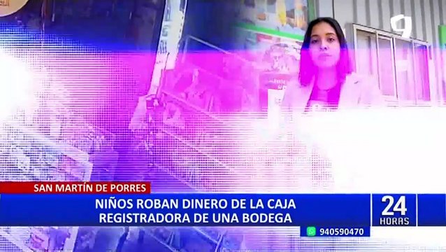 SMP: menores son captados robando dinero de la caja registradora de una bodega