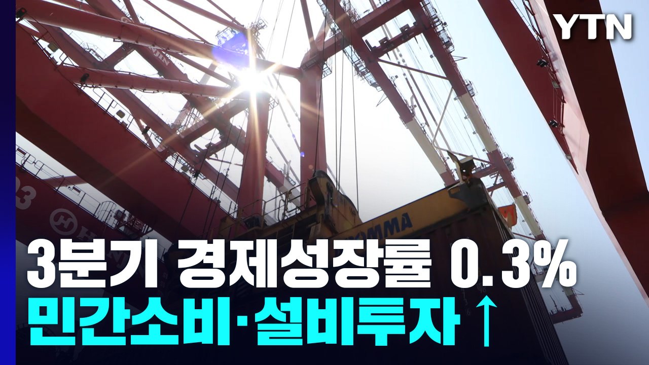 3분기 경제성장률 0.3% 선방...교역은 '빨간불' / YTN