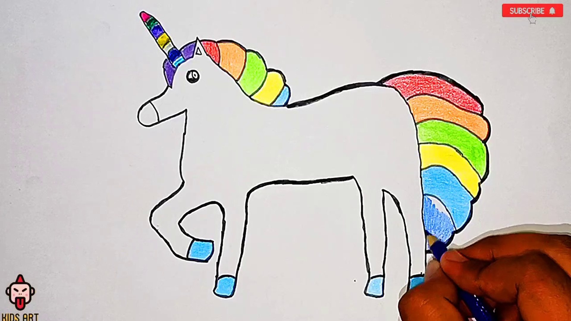 How To Draw A Unicorn For Kids Unicorn Drawing How To Draw A Cute