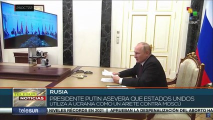 Download Video: Presidente ruso, Vladímir Putin, aseguró que EE.UU. usa a Ucrania como ariete contra Moscú