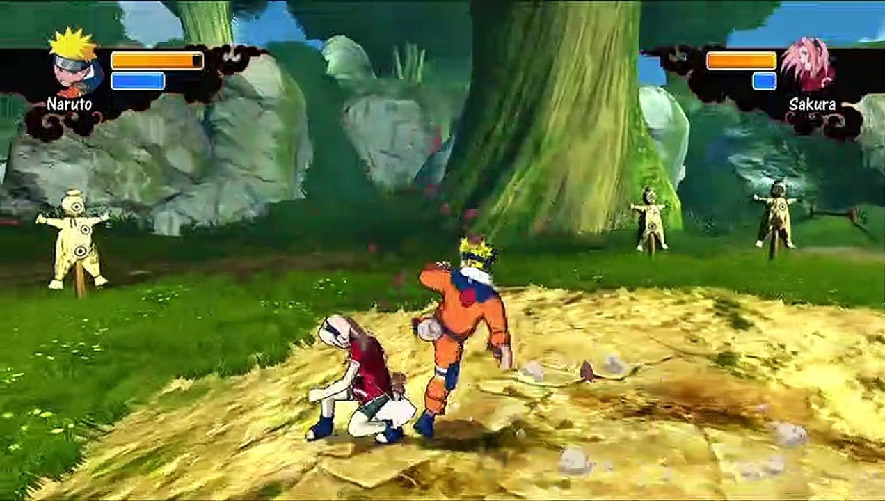 Naruto Rise of a Ninja - Gameplay on Xbox 360