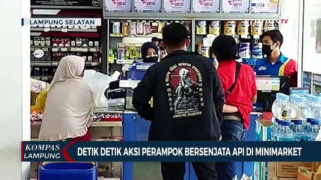 Detik Detik Aksi Perampok Bersenjata Api di Minimarket, Uang 10 Juta Dijarah Pelaku