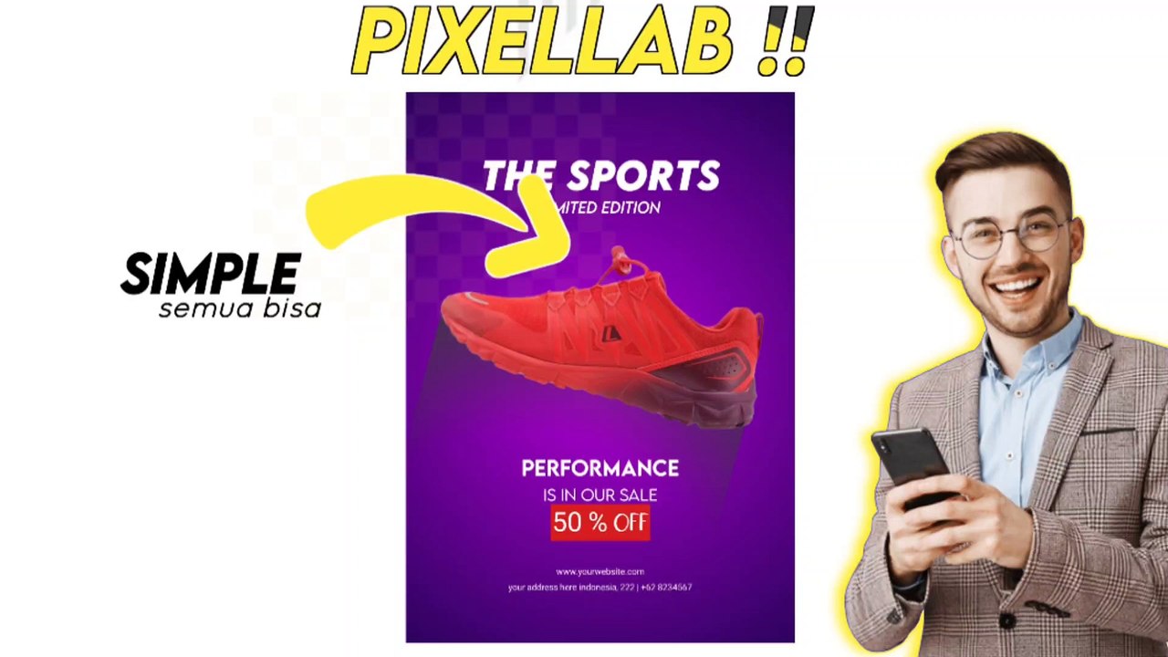 TERBARU❗❗ TUTORIAL BUAT POSTER MENARIK HANYA MODAL HP ❗❗ APLIKASI PIXELLAB