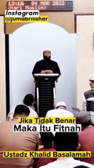 Jika Tidak Benar maka itu FITNAH