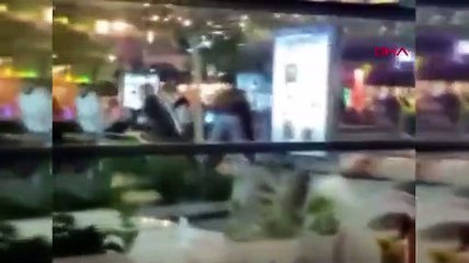 AVM'de silahlı çatışma: Dehşet anları kamerada