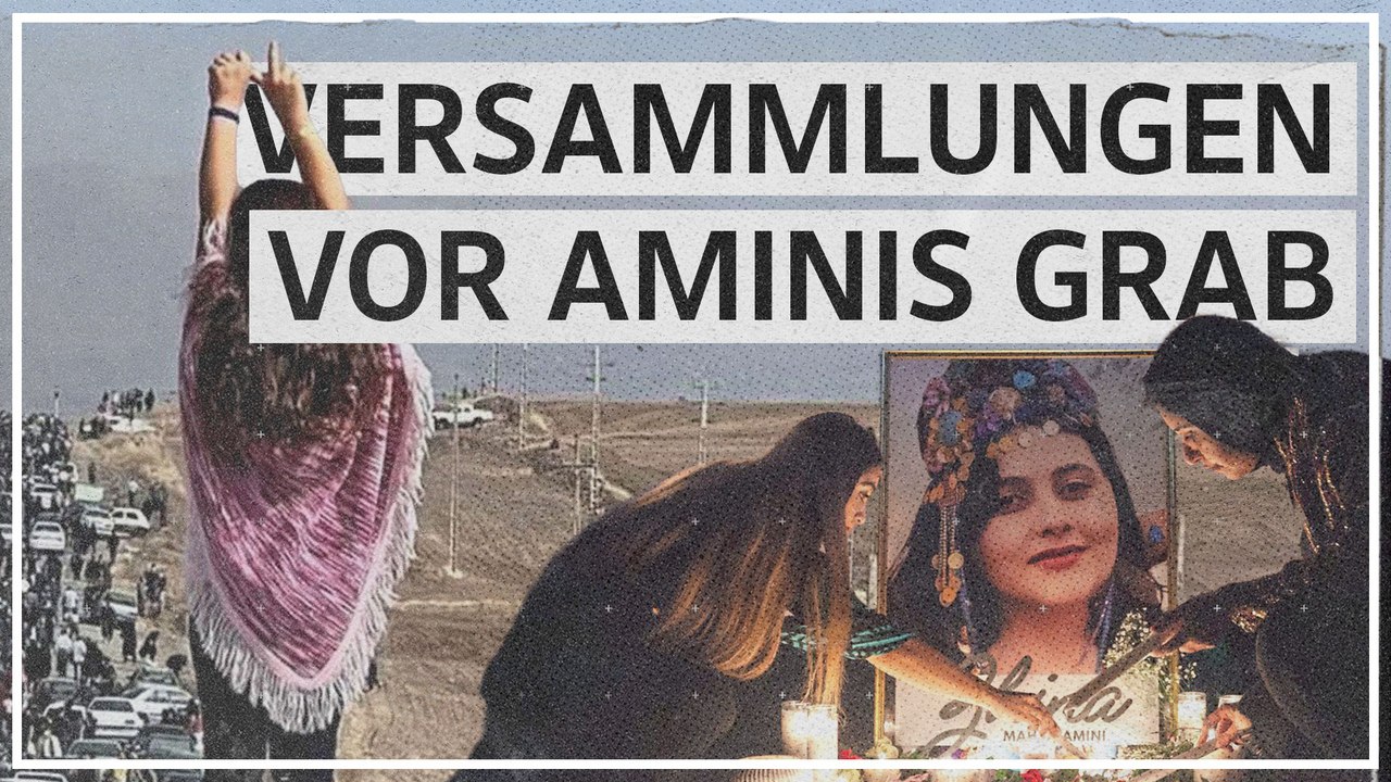 Iraner versammeln sich an Aminis Grab zum Ende der Trauerzeit