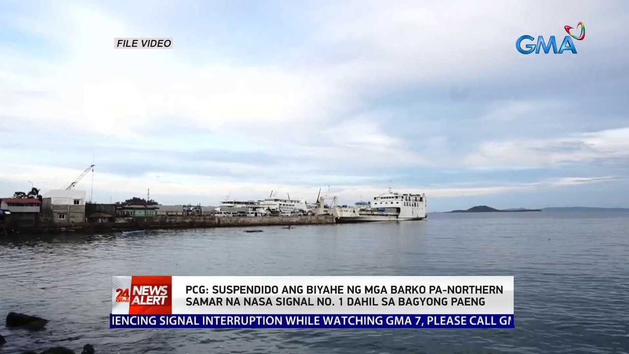 Suspendido ang biyahe ng mga barko pa-Northern...
