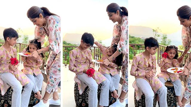 Shilpa Shetty Daughter Samisha Son Viaan Bhai Dooj Celebration Video Viral | Boldsky*Entertainment
