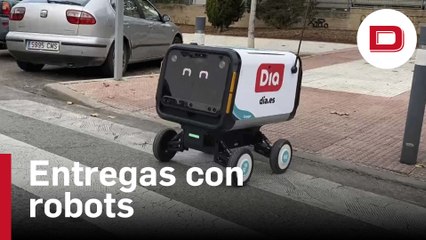 Robots inician en Madrid un reparto pionero de la compra a domicilio
