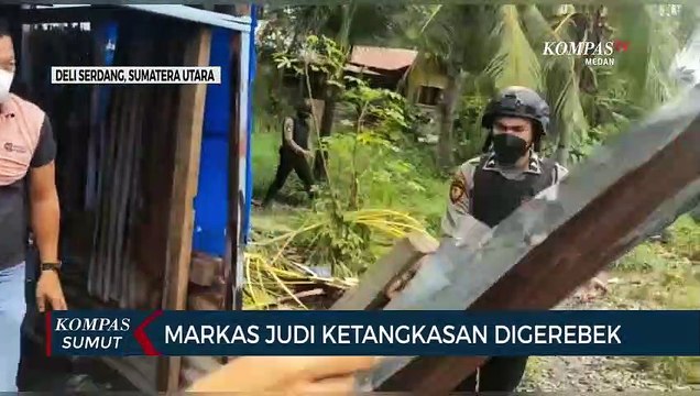 Momen Polisi Gerebek Markas Judi Tembak Ikan