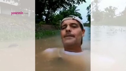 Meraklı su samurunun ünlü belgeselci ile sevimli anları...