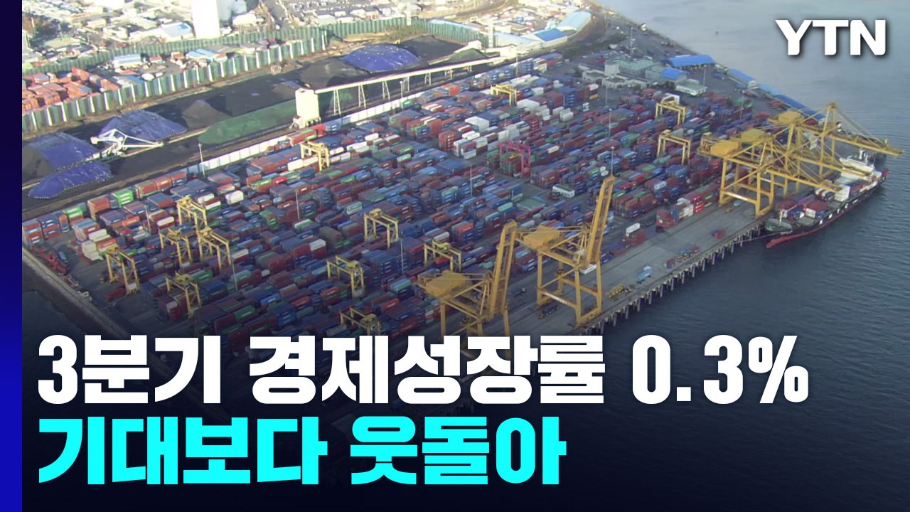 3분기 경제성장률 0.3%...소비·설비투자가 역성장 방어 / YTN