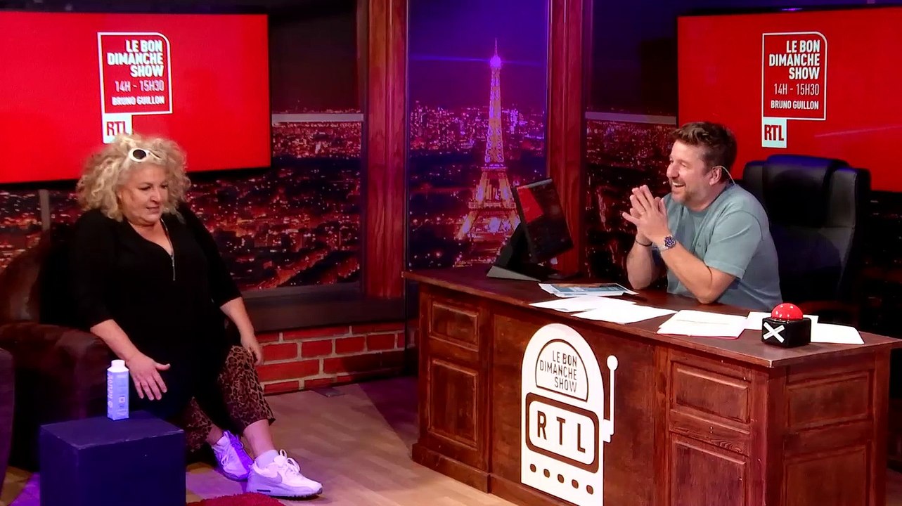 Marianne James invitée de Bruno Guillon dans "Le Bon Dimanche Show"