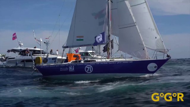 Golden Globe Race Official 2022 : Solo Sailor Abhilash Tomy Onboard footage from LSO to Lanzarote