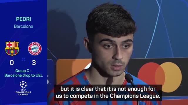 Barcelona 'obviously' not ready to compete in UCL - Pedri