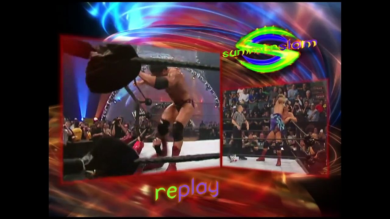 SummerSlam 2004 Triple Threat Match_ Edge vs. Batista vs. Chris Jericho