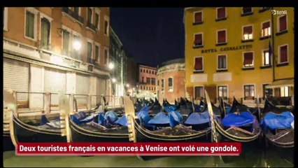 'Ils avaient l’air très contents' : Deux touristes français volent une gondole à Venise !